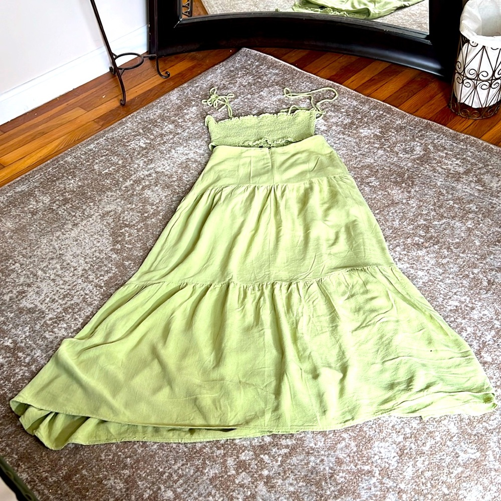 Forever 21 Crop/Tube Shoulder Tie Top & Maxi Skirt